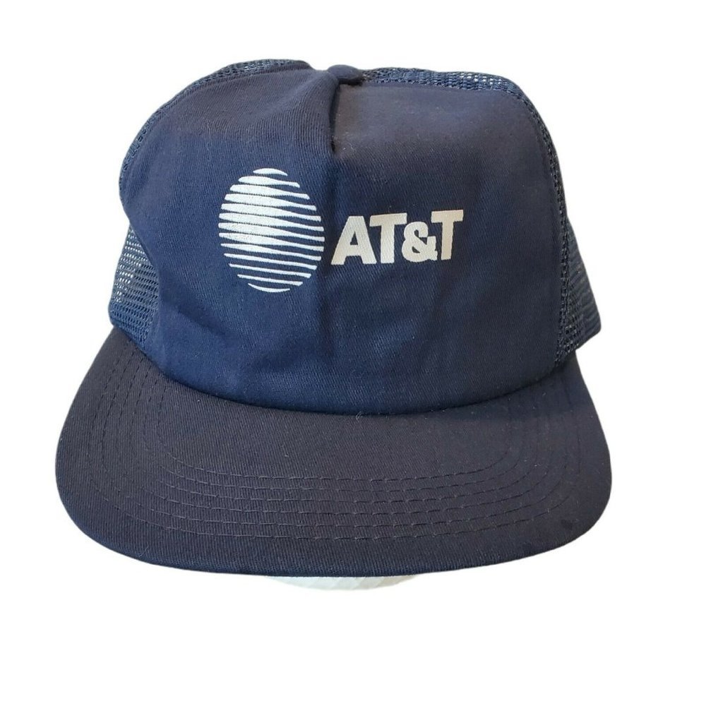 Vintage AT&T Hat Snapback Truckers Cap Foam Mesh‎ N